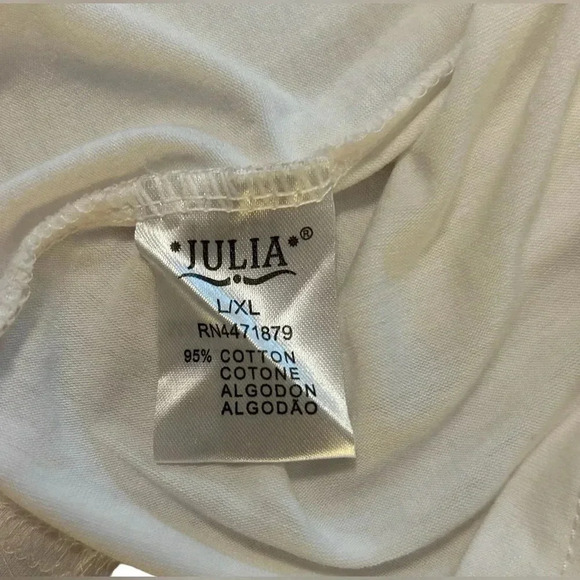 Julia Brand Bejeweled Loving Cats Tee Shirt Size L/XL - Picture 8 of 9